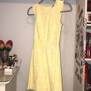 Yellow H&M lace dress